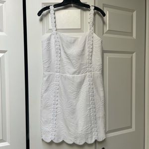 Lilly Pulitzer White Jesse Romper with Palm Paradise Print. Size 10